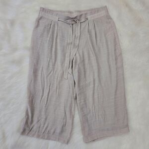 JM Collection Gauzy Cropped Pants